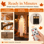Swinging Ghost – Halloween Porch Decor 🎃✨